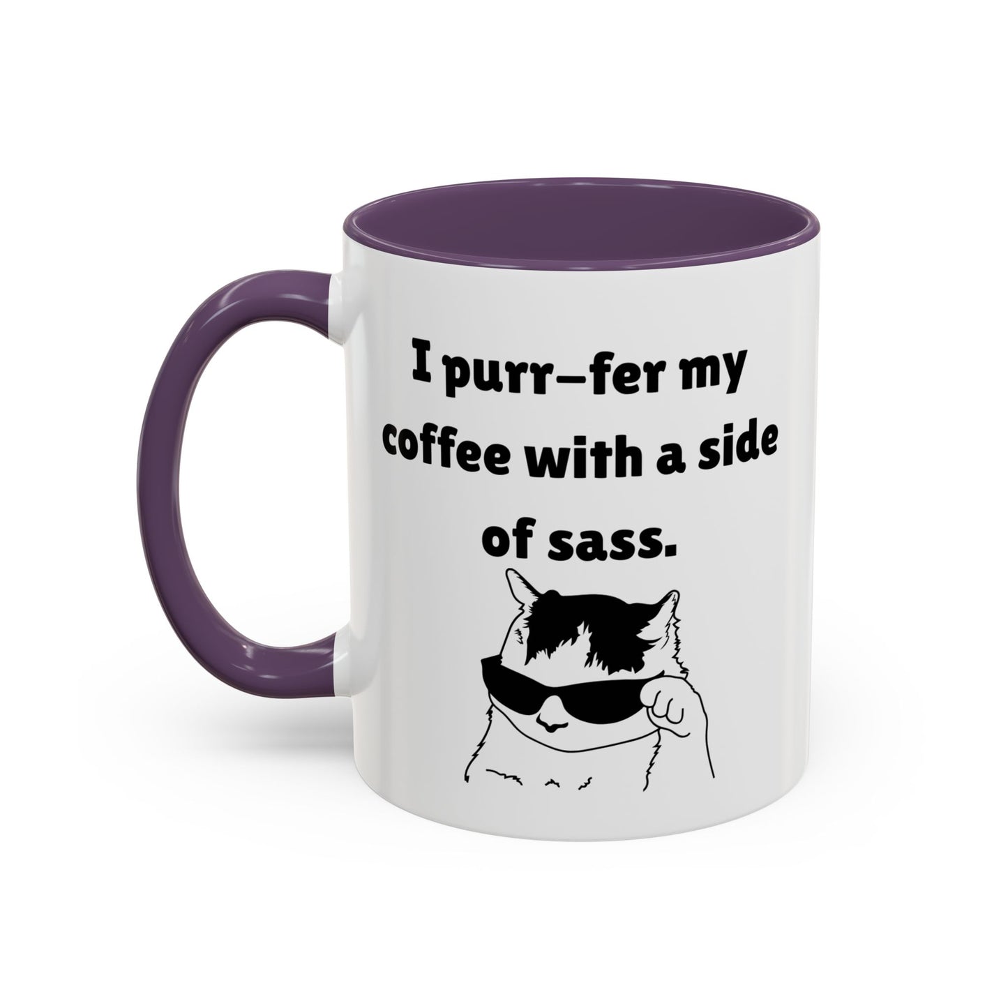 Funny Purr-ferr Accent Coffee Mug