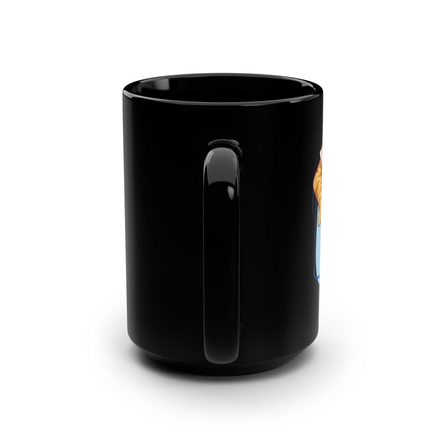 I'm Not Lazy Black Mug, 15oz