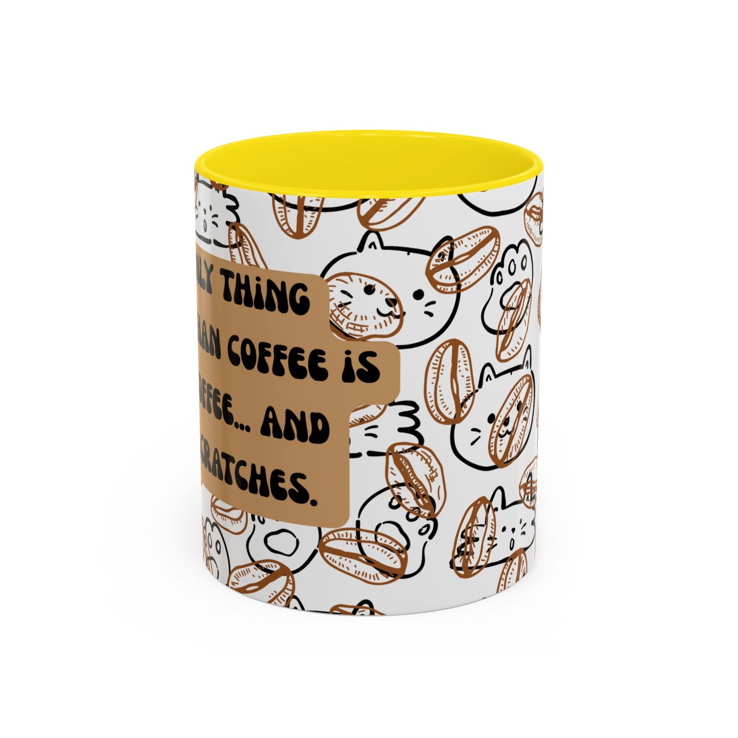 Funny Cat Accent Coffee Mug (11oz)