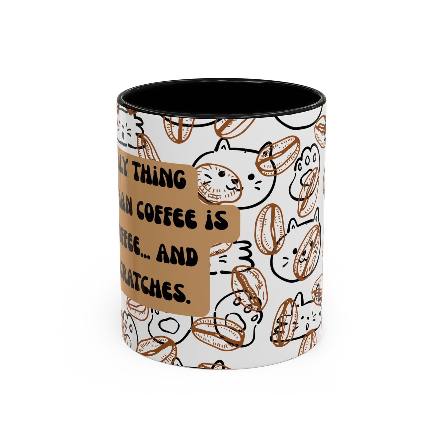 Funny Cat Accent Coffee Mug (11oz)