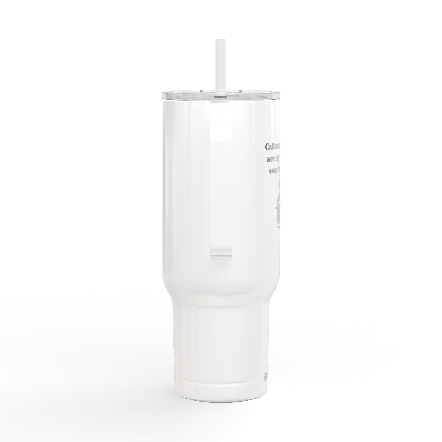 Caffeine & Cuddles Insulated Tumbler with Lid, 40oz