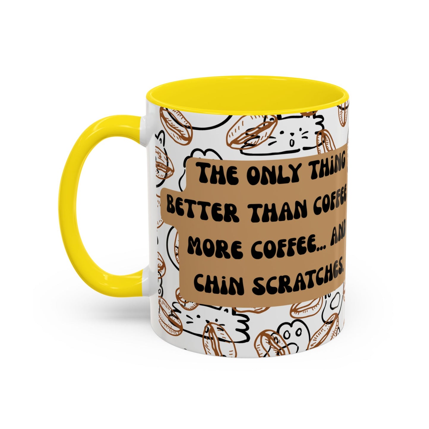 Funny Cat Accent Coffee Mug (11oz)