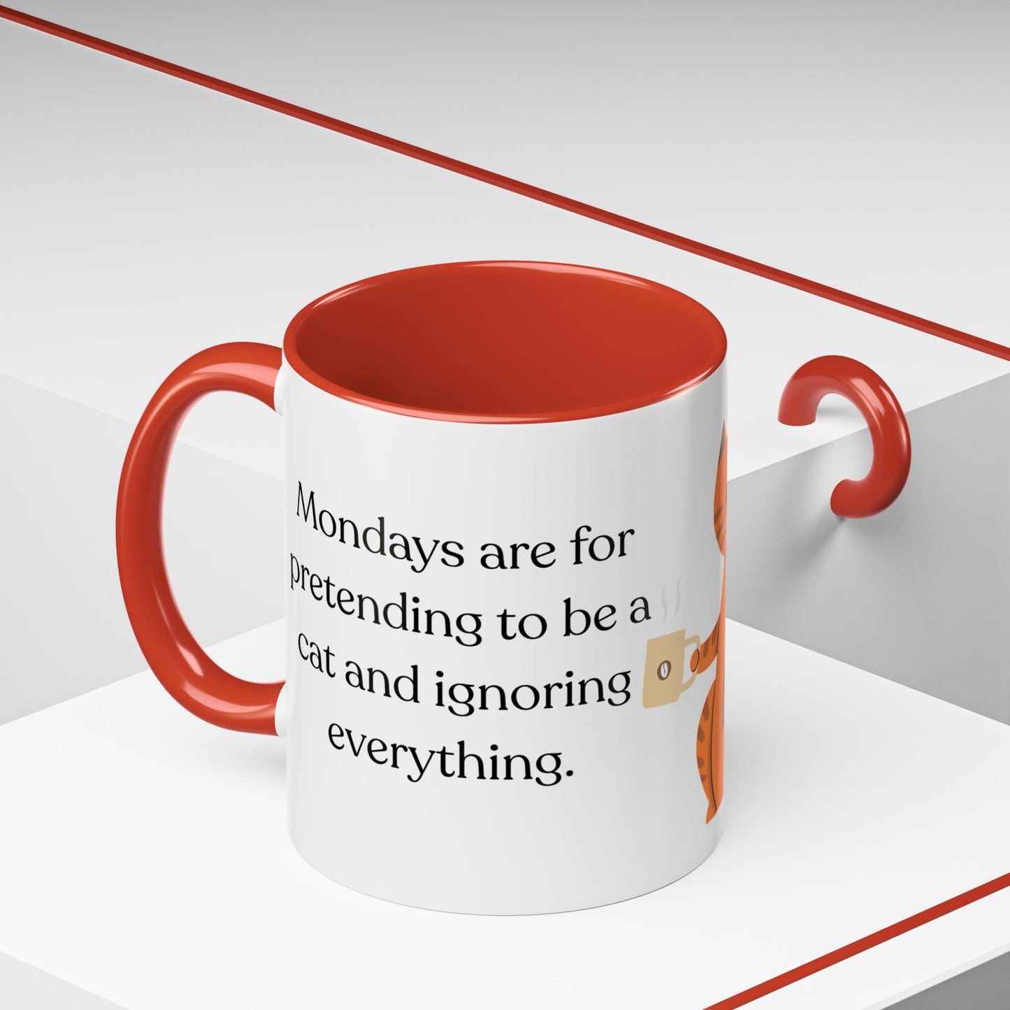 Funny Mondays Accent Coffee Mug