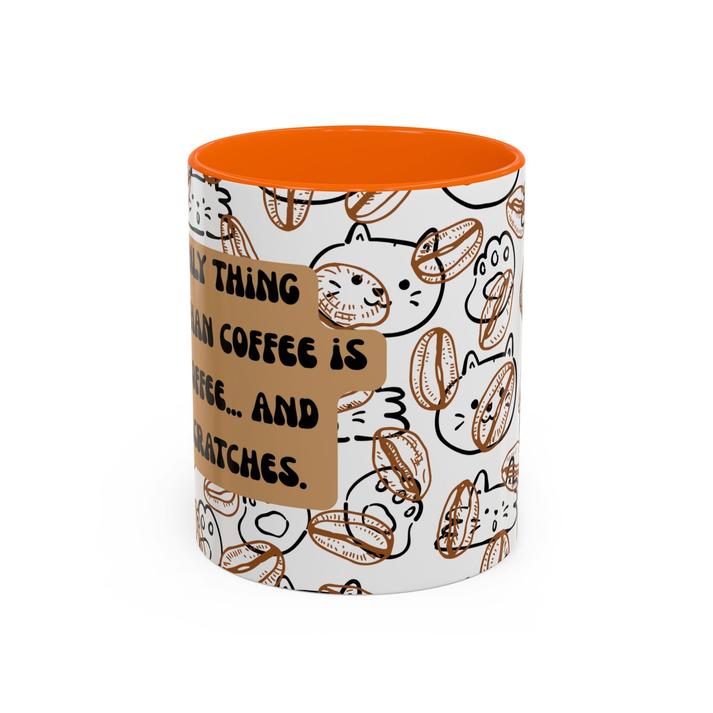 Funny Cat Accent Coffee Mug (11oz)