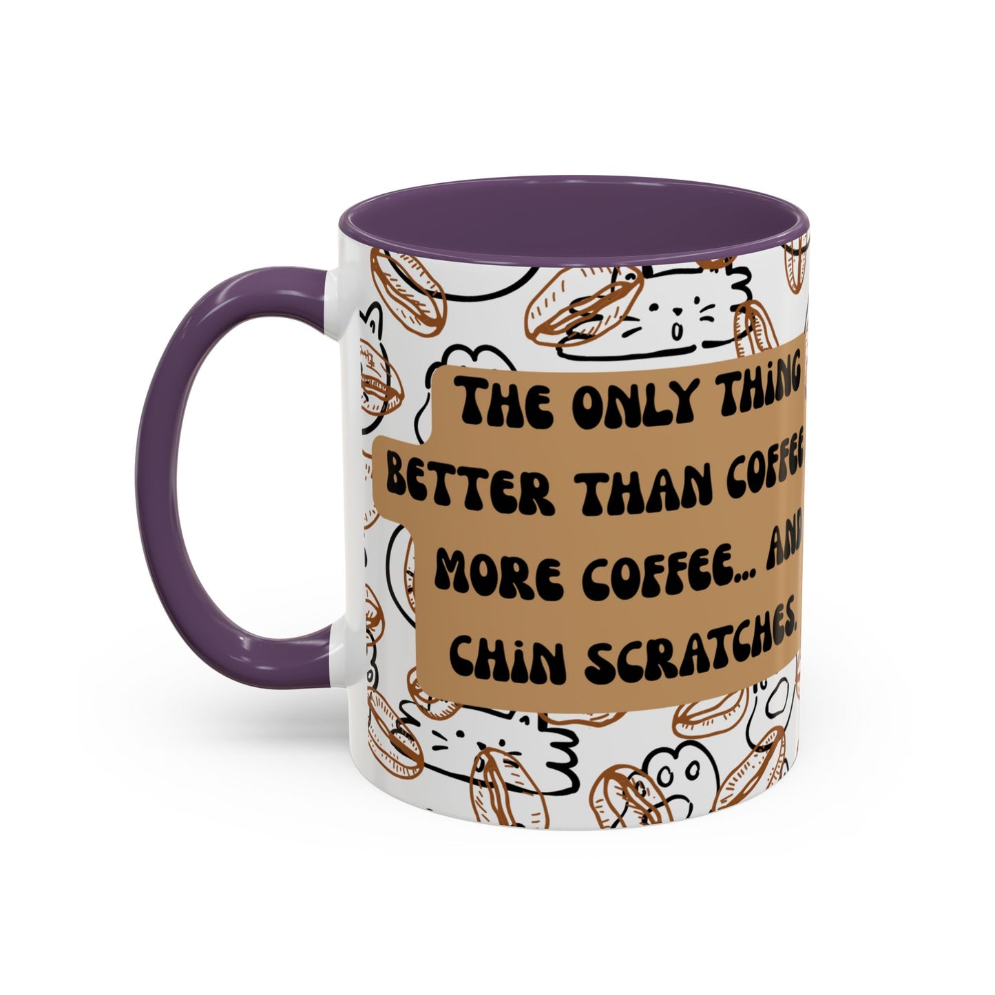 Funny Cat Accent Coffee Mug (11oz)