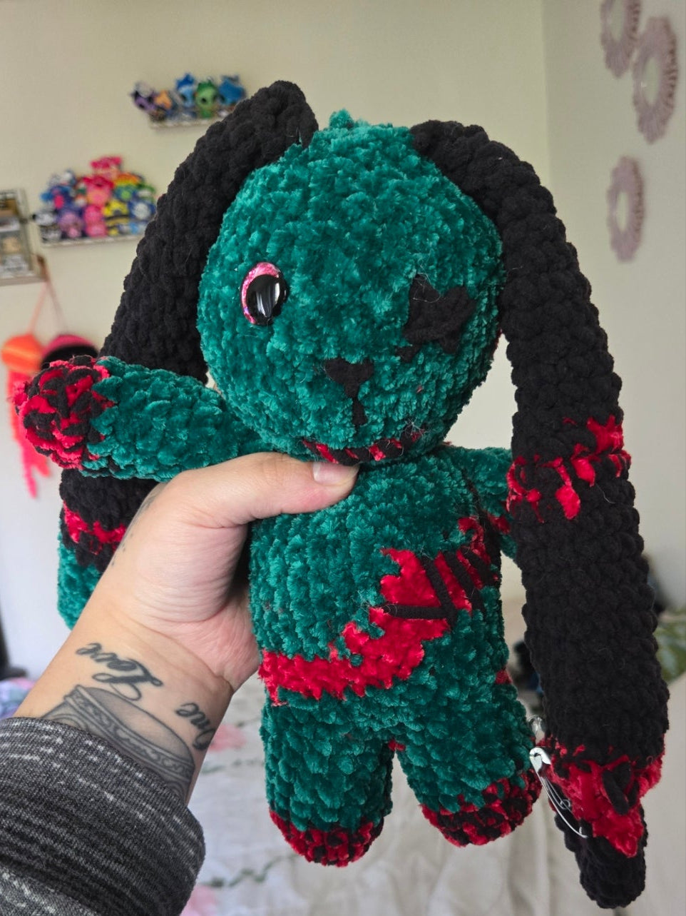 Handmade Crochet Zombie Bunny