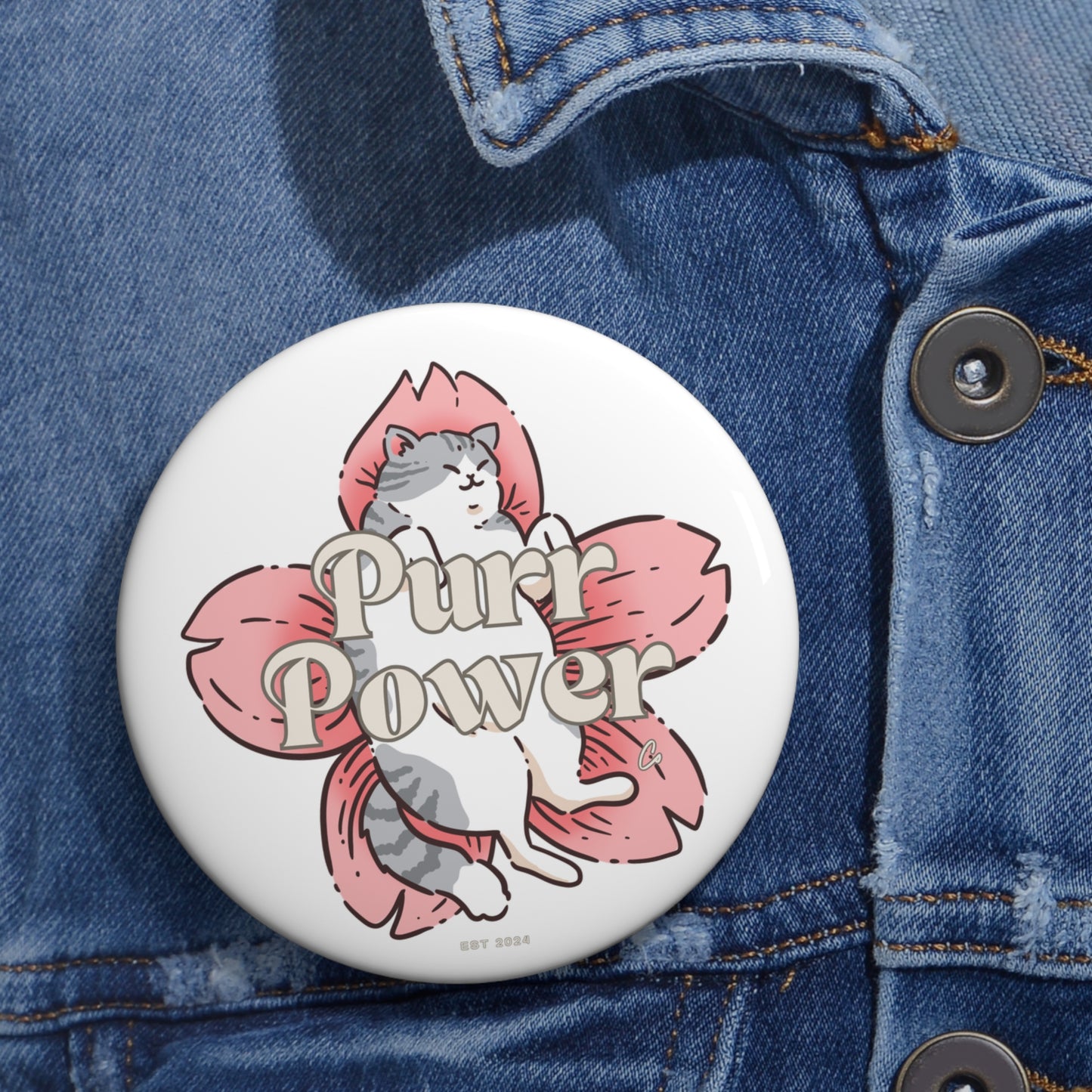 Purr Power Buttons
