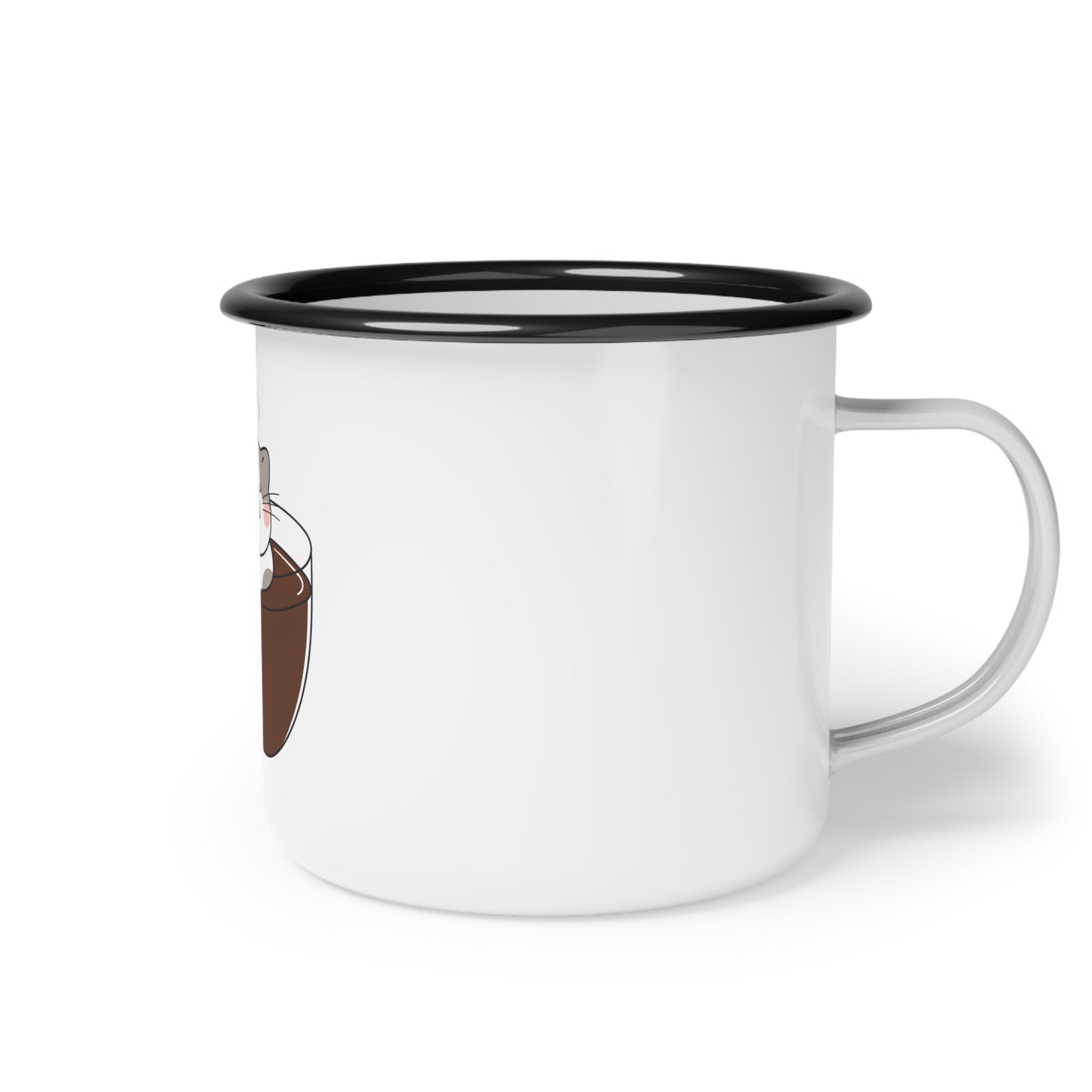 Cute Cup Of Joe Enamel Camp Cup