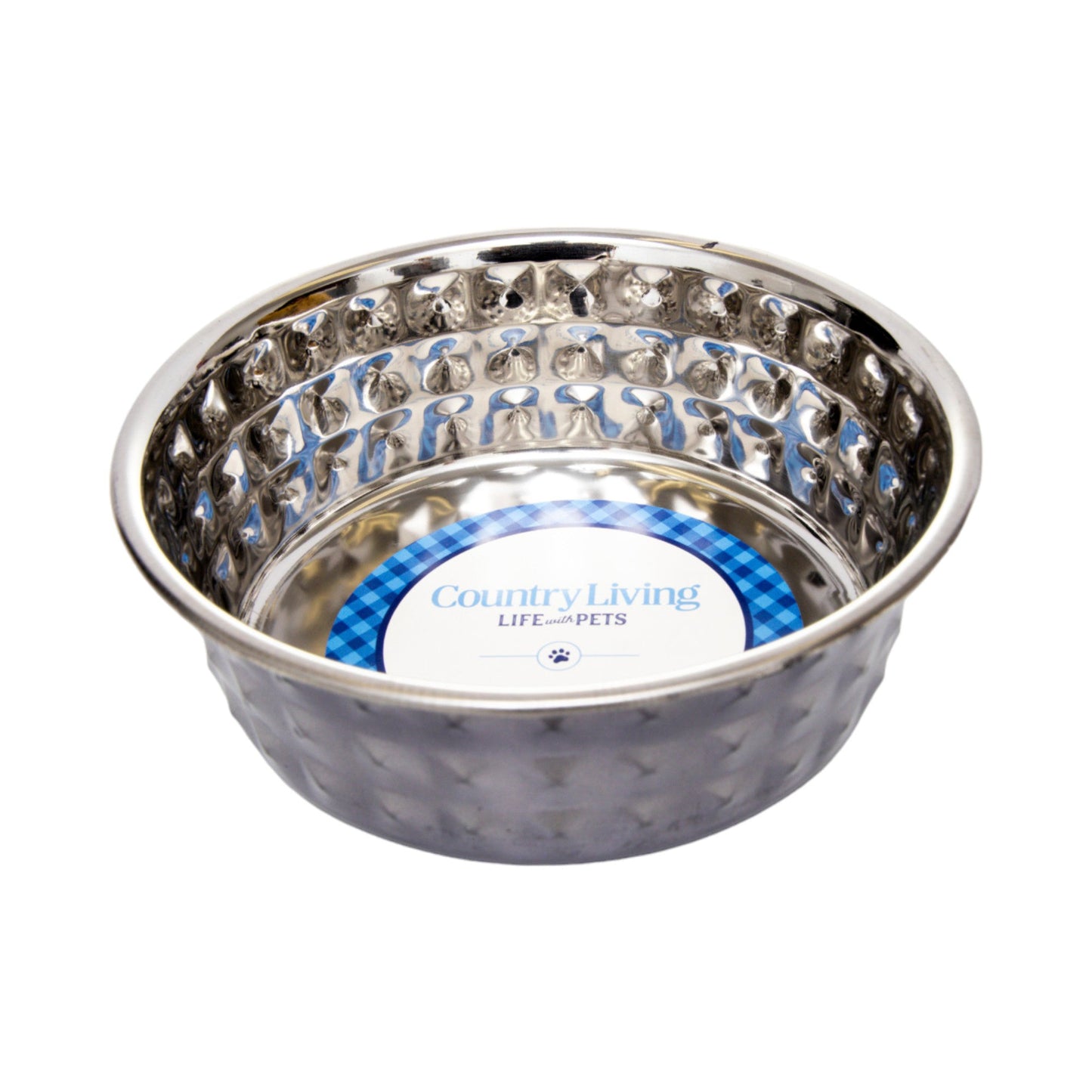 Country Living Set of 2 Hammered Stainless Steel Bowls – Black Pearl
