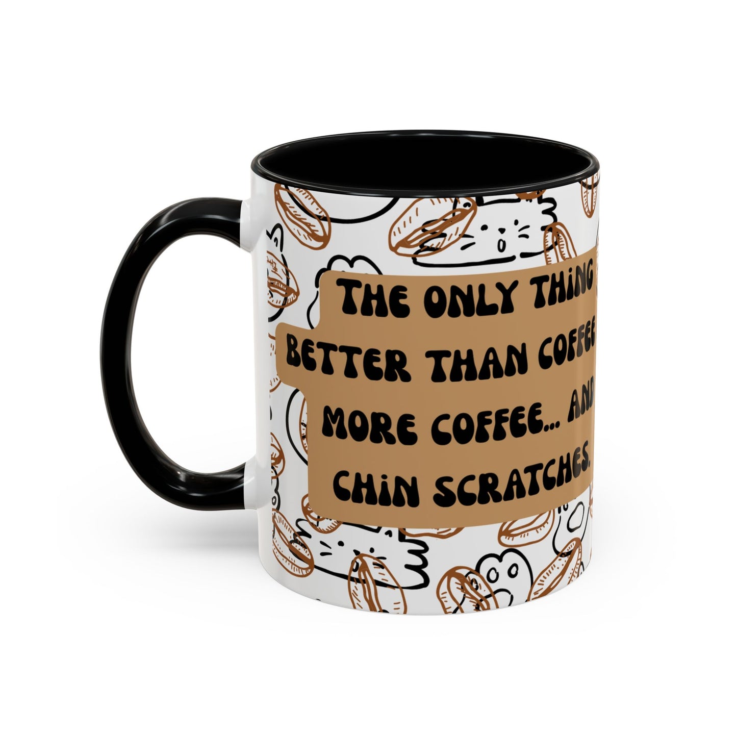 Funny Cat Accent Coffee Mug (11oz)
