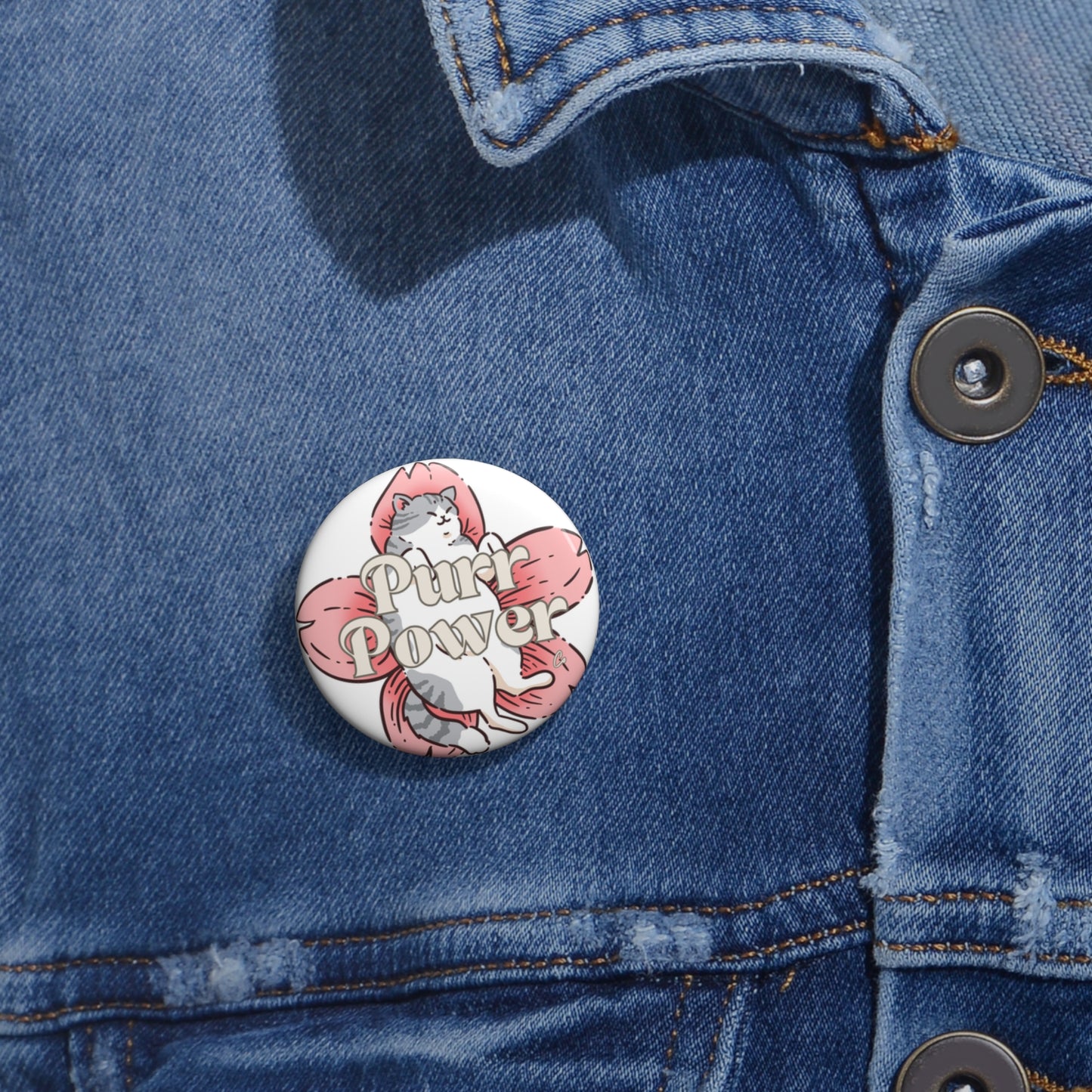 Purr Power Buttons
