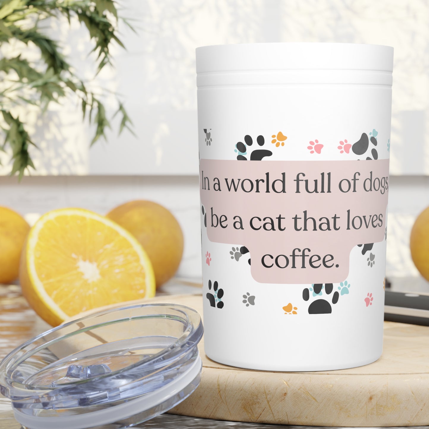 In A World Full Of Dogs Vacuum Insulated Tumbler, 11oz