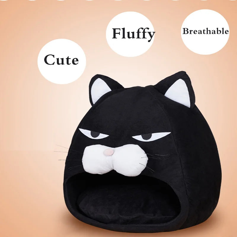 Foldable Cat House With Cushion