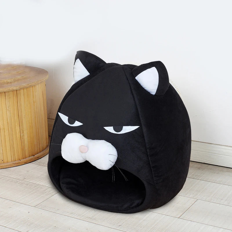 Foldable Cat House With Cushion