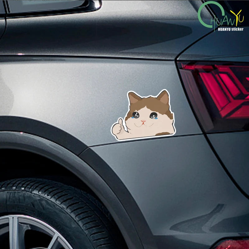 Cartoon animation cat car personality reflective car stickers