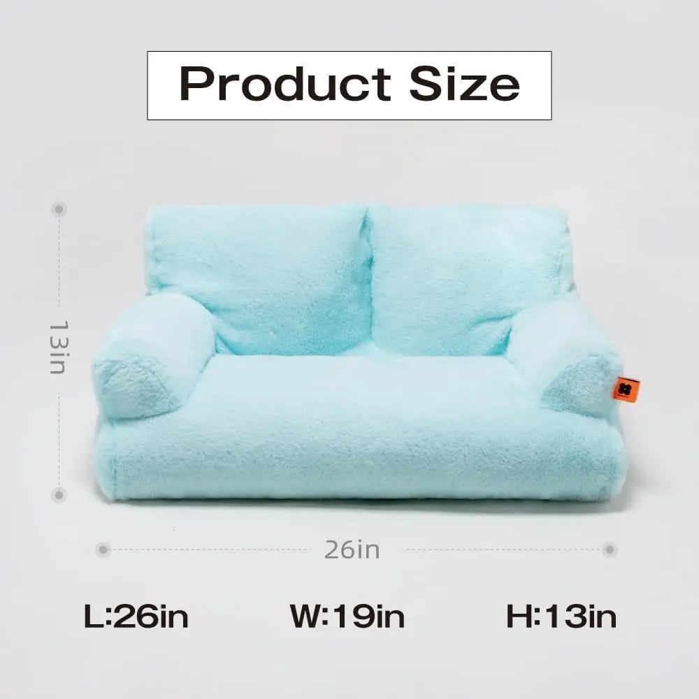 Pet Couch Bed 26×19×13 Inch Washable Cat Beds for Medium Small Dogs Cat up to 25 lbs