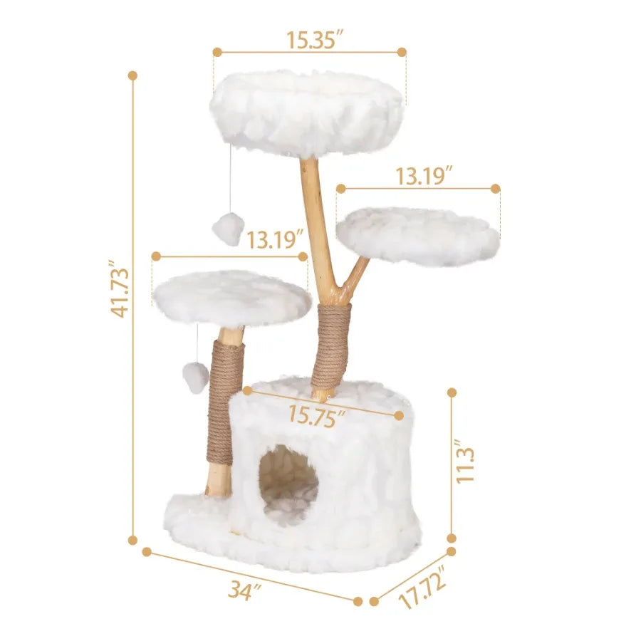 Indoor Cat Tree: A Luxe Kitten Gift!