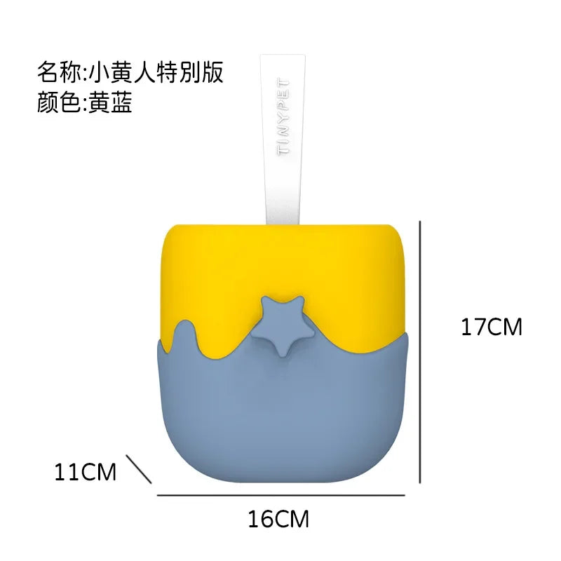 Creative Ice Cream Pet Cat Litter Shovel Set with Storage Bucket