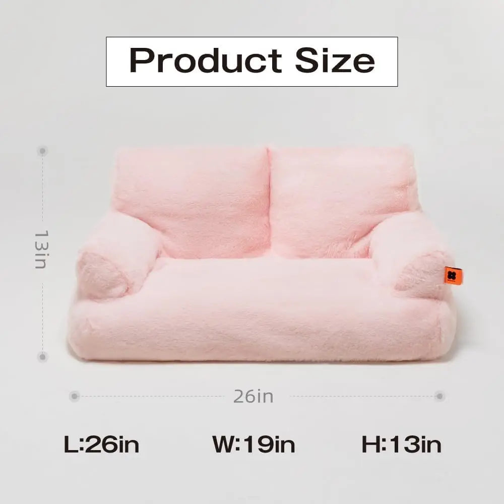 Pet Couch Bed 26×19×13 Inch Washable Cat Beds for Medium Small Dogs Cat up to 25 lbs