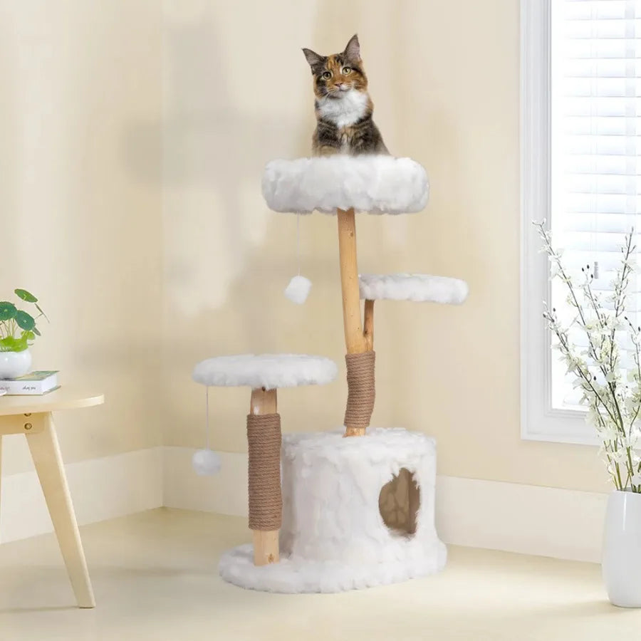 Indoor Cat Tree: A Luxe Kitten Gift!