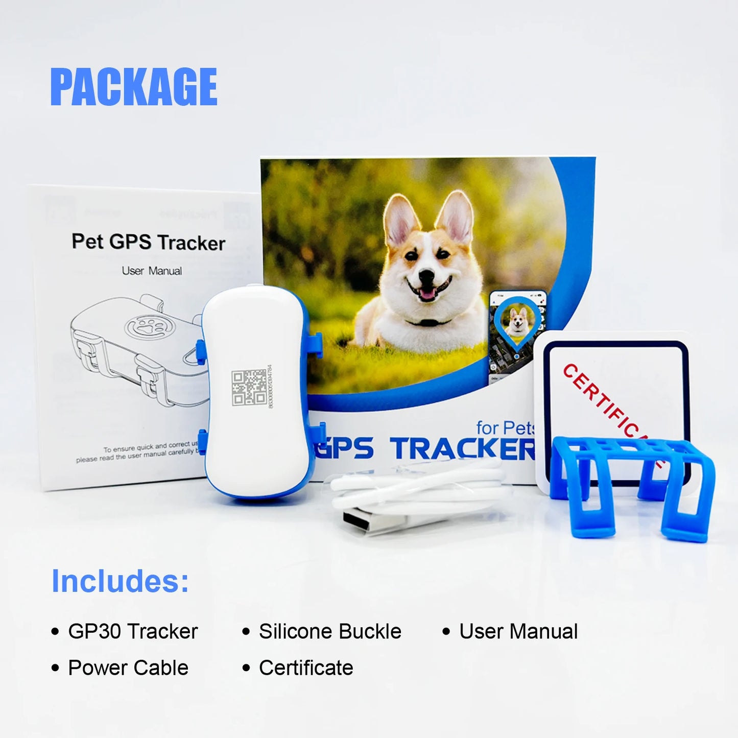 4G GPS Tracker for Pets - Waterproof Smart Locator with App, Live Tracking & Light/Sound Search, Free Trial Included