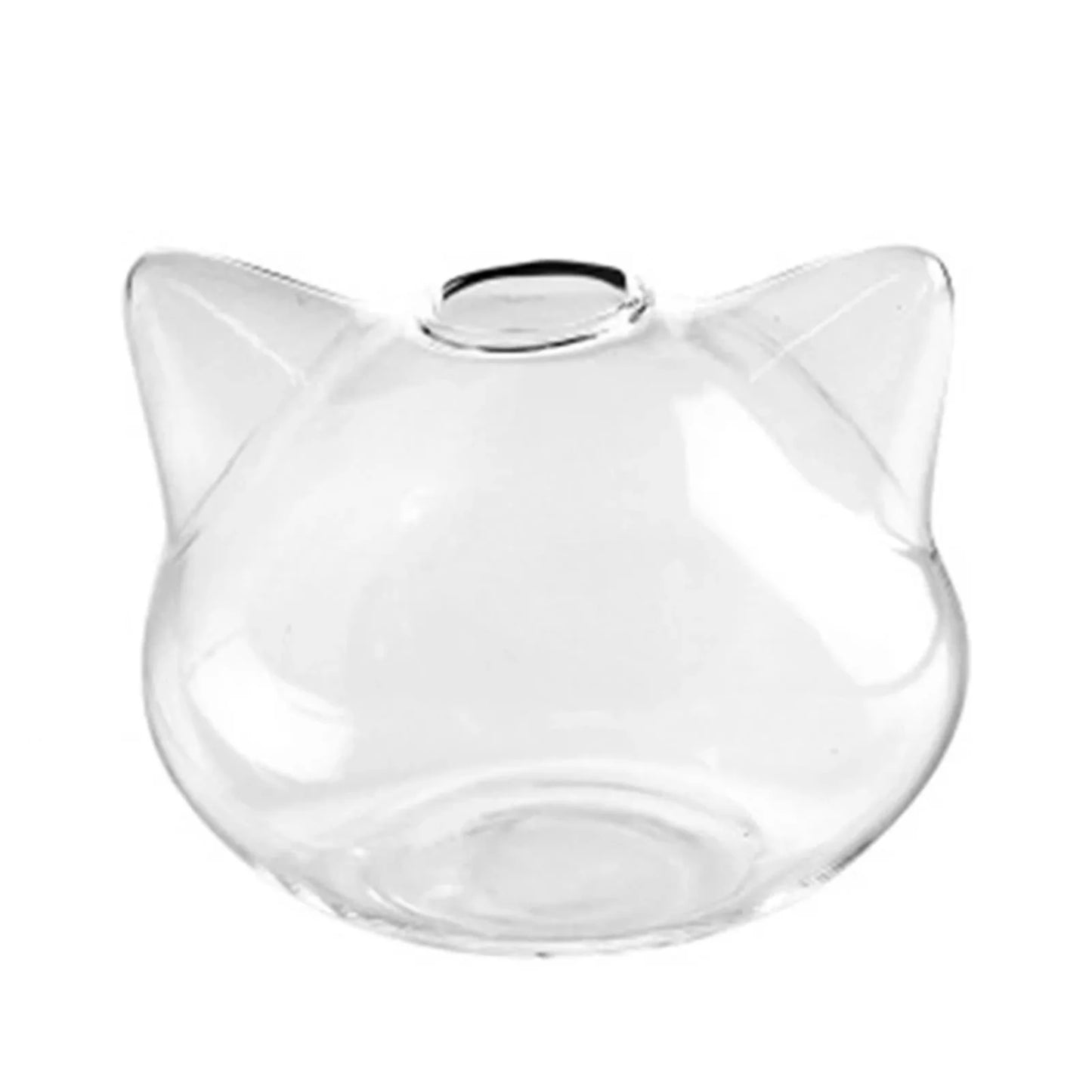 Cartoon Cat Glass Vase