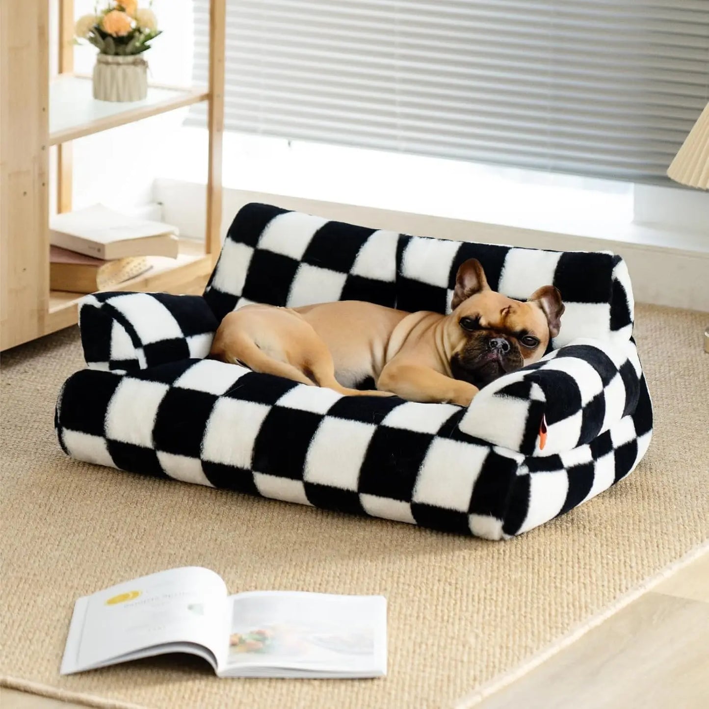 Pet Couch Bed 26×19×13 Inch Washable Cat Beds for Medium Small Dogs Cat up to 25 lbs