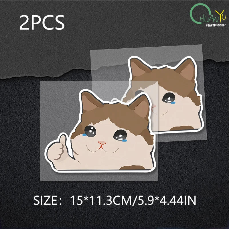 Cartoon animation cat car personality reflective car stickers