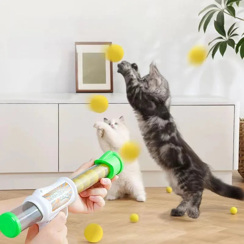 Launch Interactive Shooter Gun Teaser Plush Ball