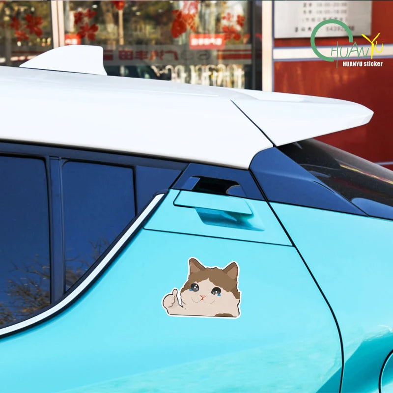 Cartoon animation cat car personality reflective car stickers