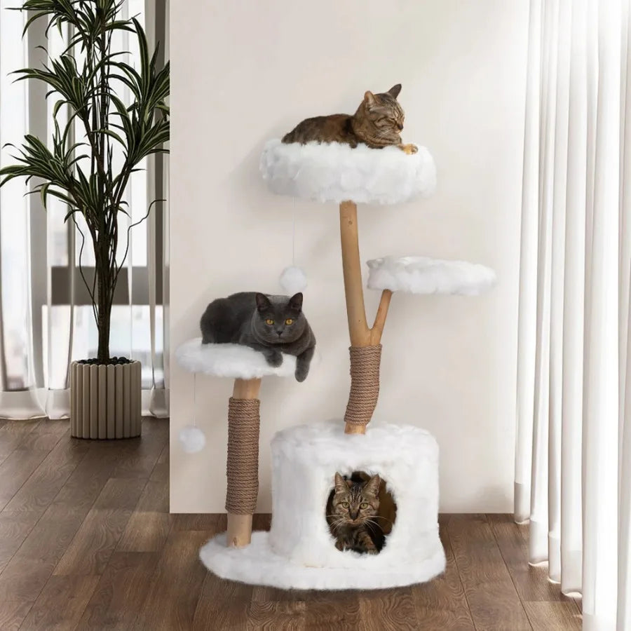 Indoor Cat Tree: A Luxe Kitten Gift!