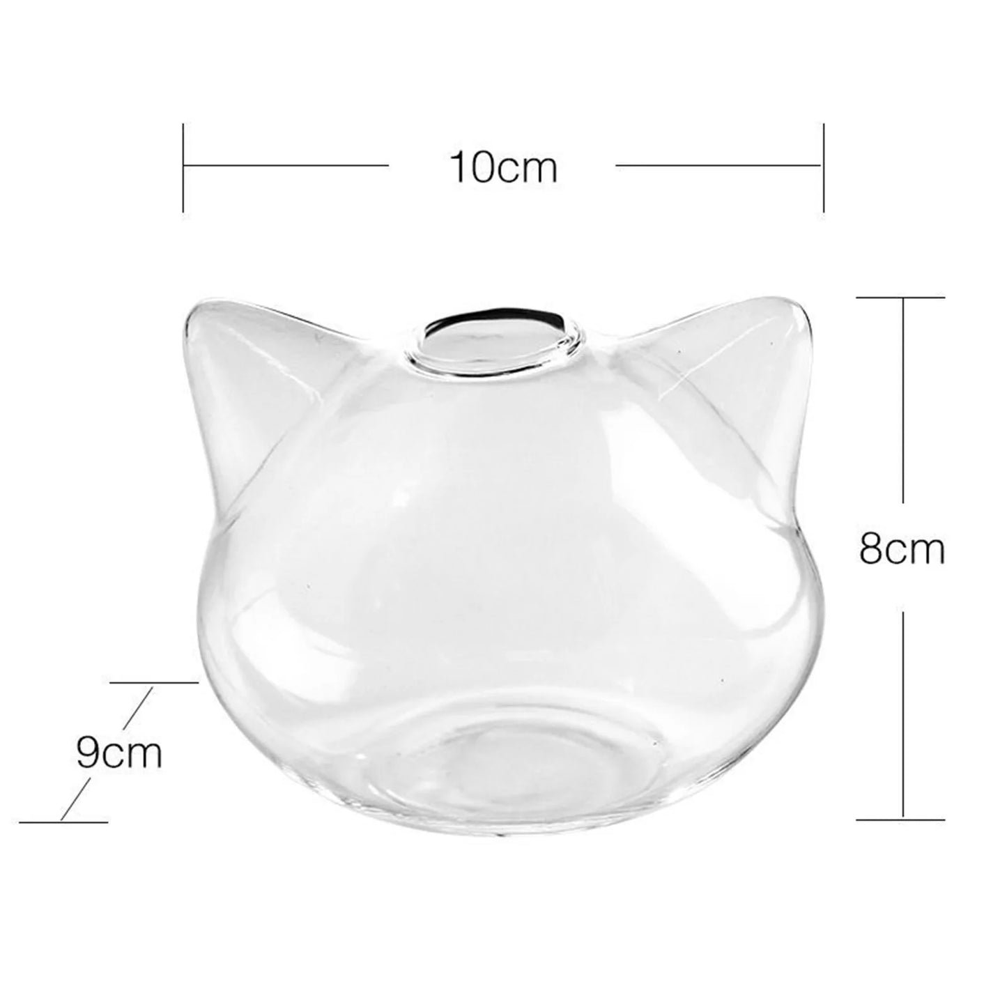 Cartoon Cat Glass Vase