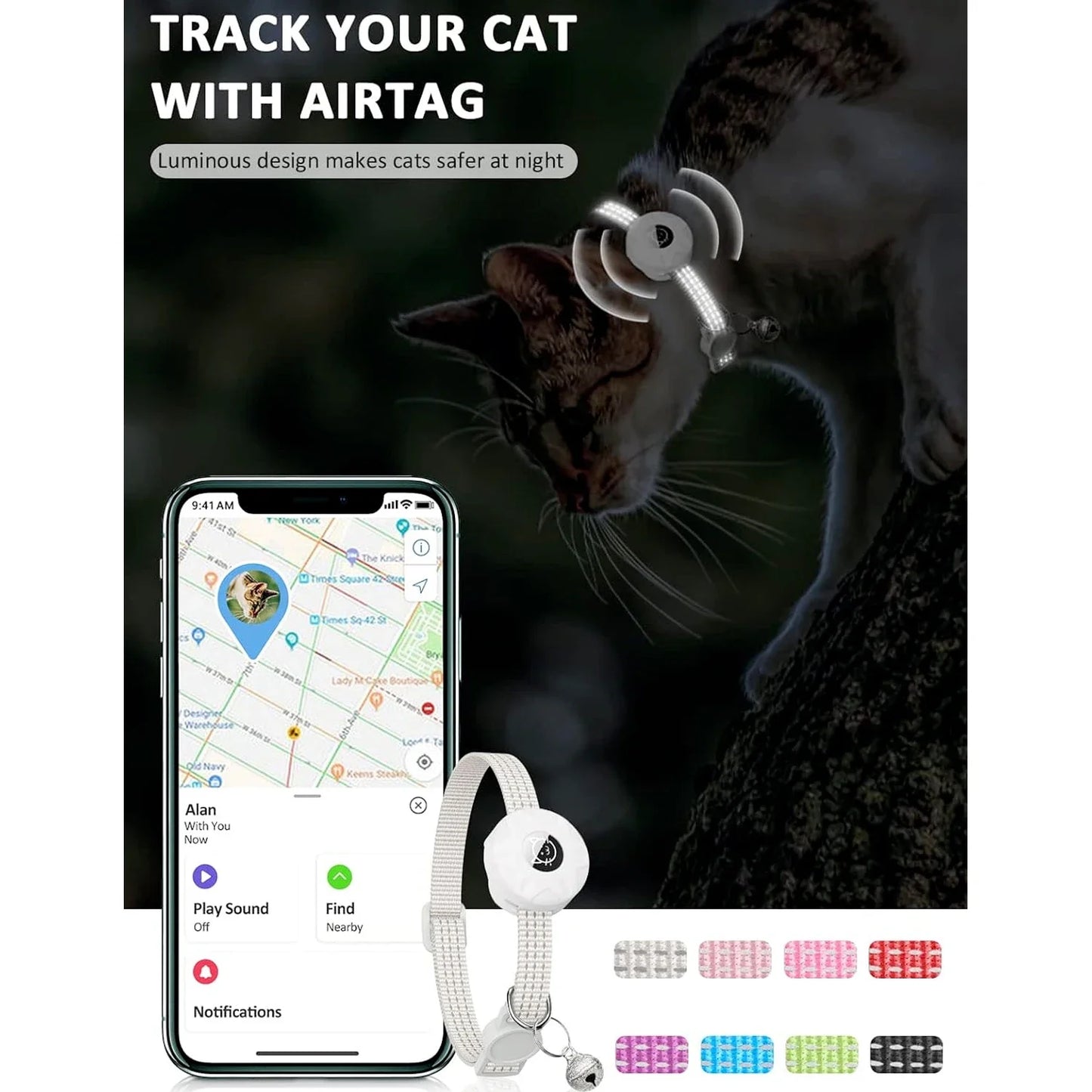 AirTag Cat Collar (Holder Only)