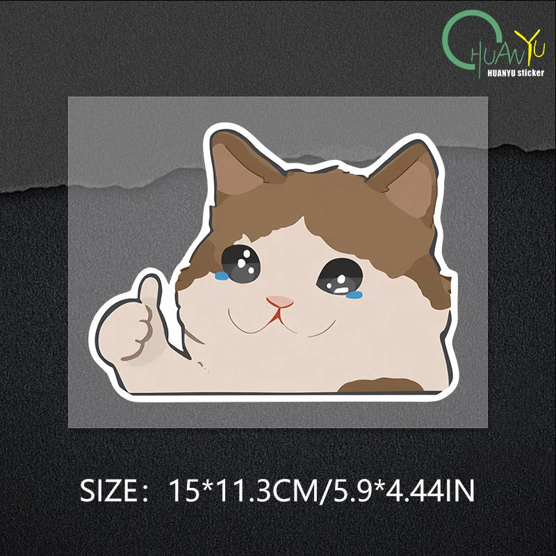 Cartoon animation cat car personality reflective car stickers