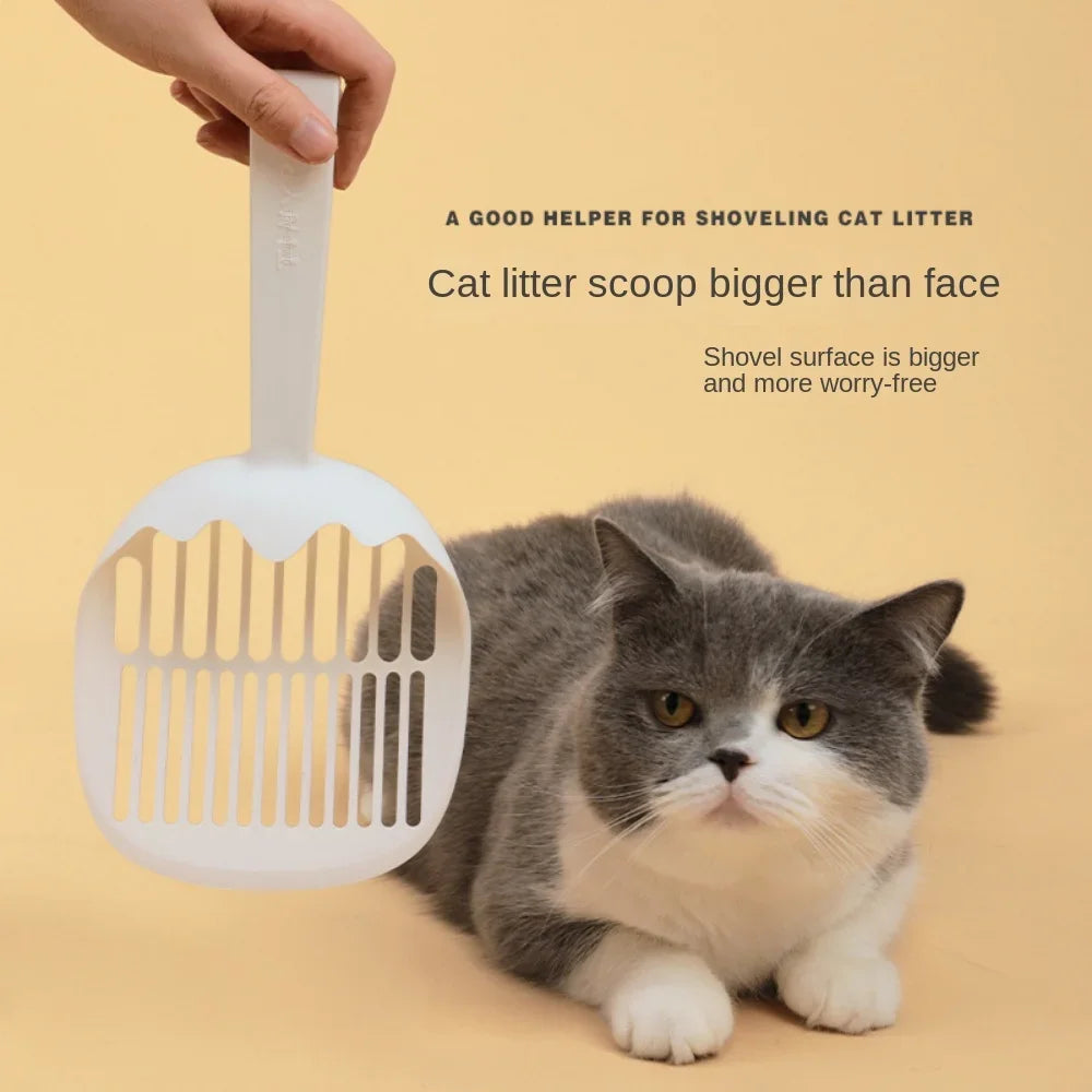 Creative Ice Cream Pet Cat Litter Shovel Set with Storage Bucket