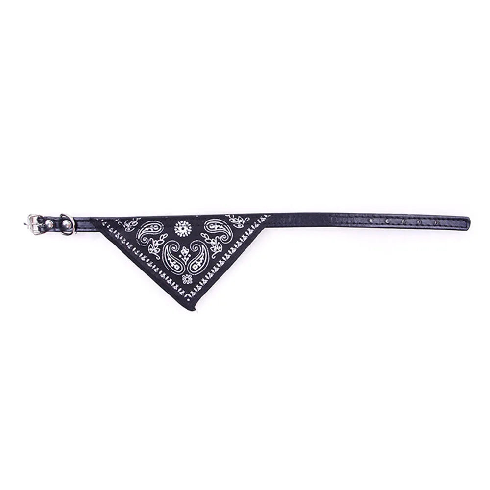 Cute Printed Bandana Cat Collar