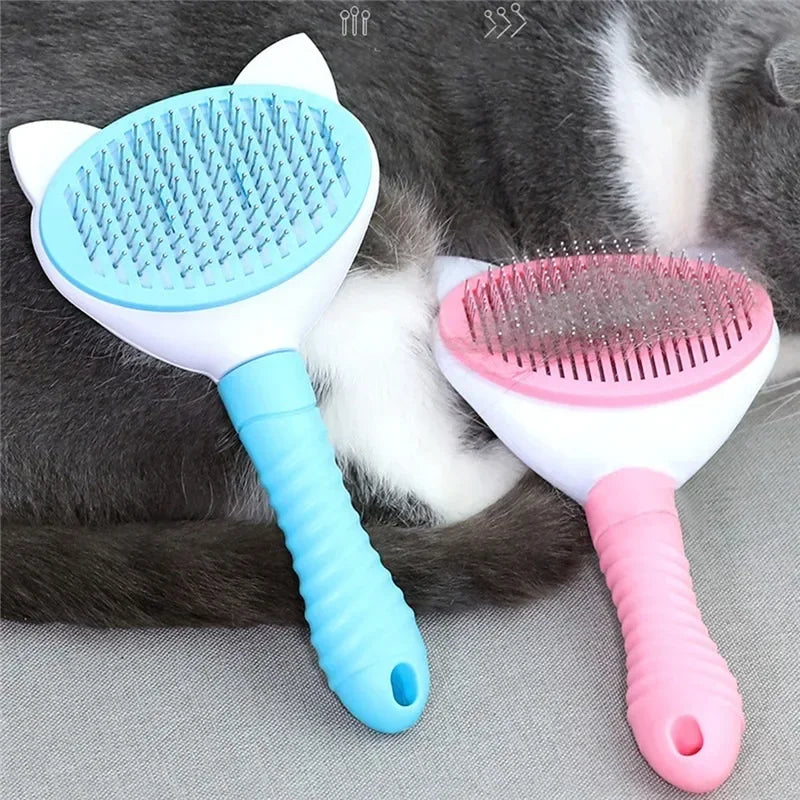 High Quality Pet Comb for Clean Cats & Dogs - Self-Cleaning & Professional - Perfect for Grooming and Bathing!