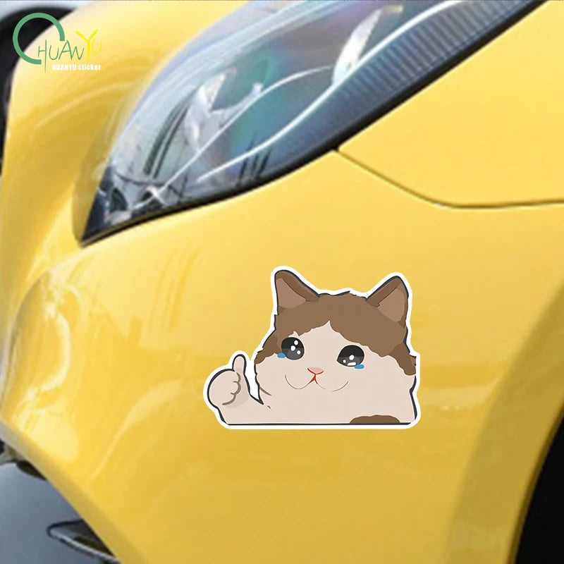 Cartoon animation cat car personality reflective car stickers