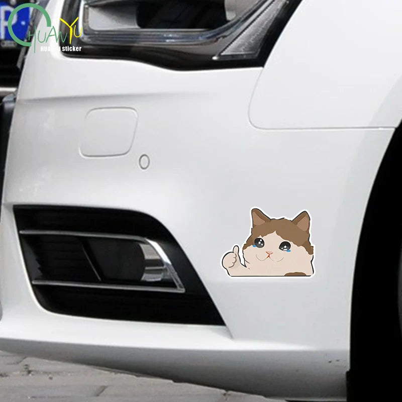 Cartoon animation cat car personality reflective car stickers