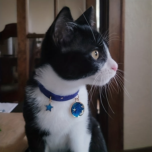 Soft Velvet Collar with Cute Pendant