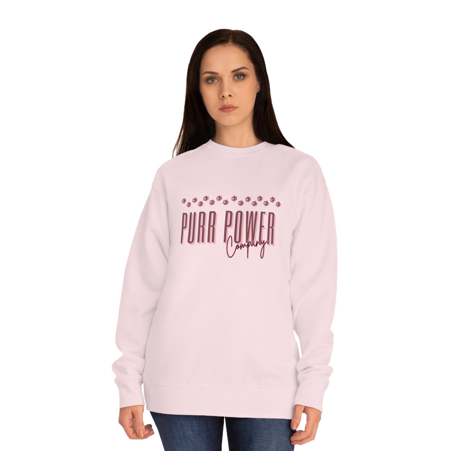 Pink Logo Unisex Crew Sweatshirt