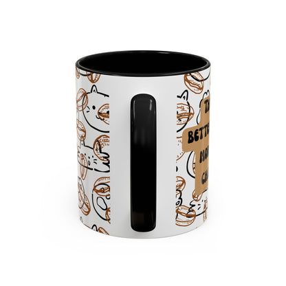 Funny Cat Accent Coffee Mug (11oz)