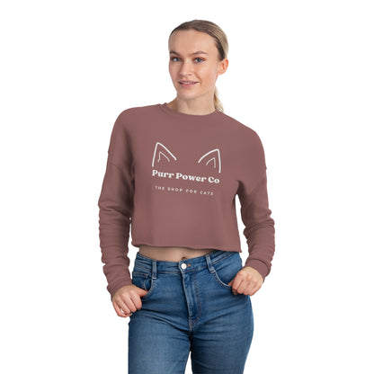 Cat Ears Logo Women's Fit Crop Top