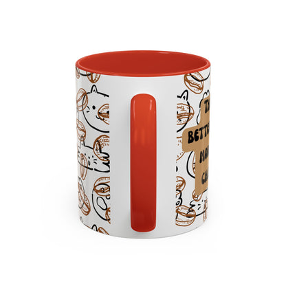 Funny Cat Accent Coffee Mug (11oz)