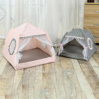 Comfy Calming Pet Tent Bed