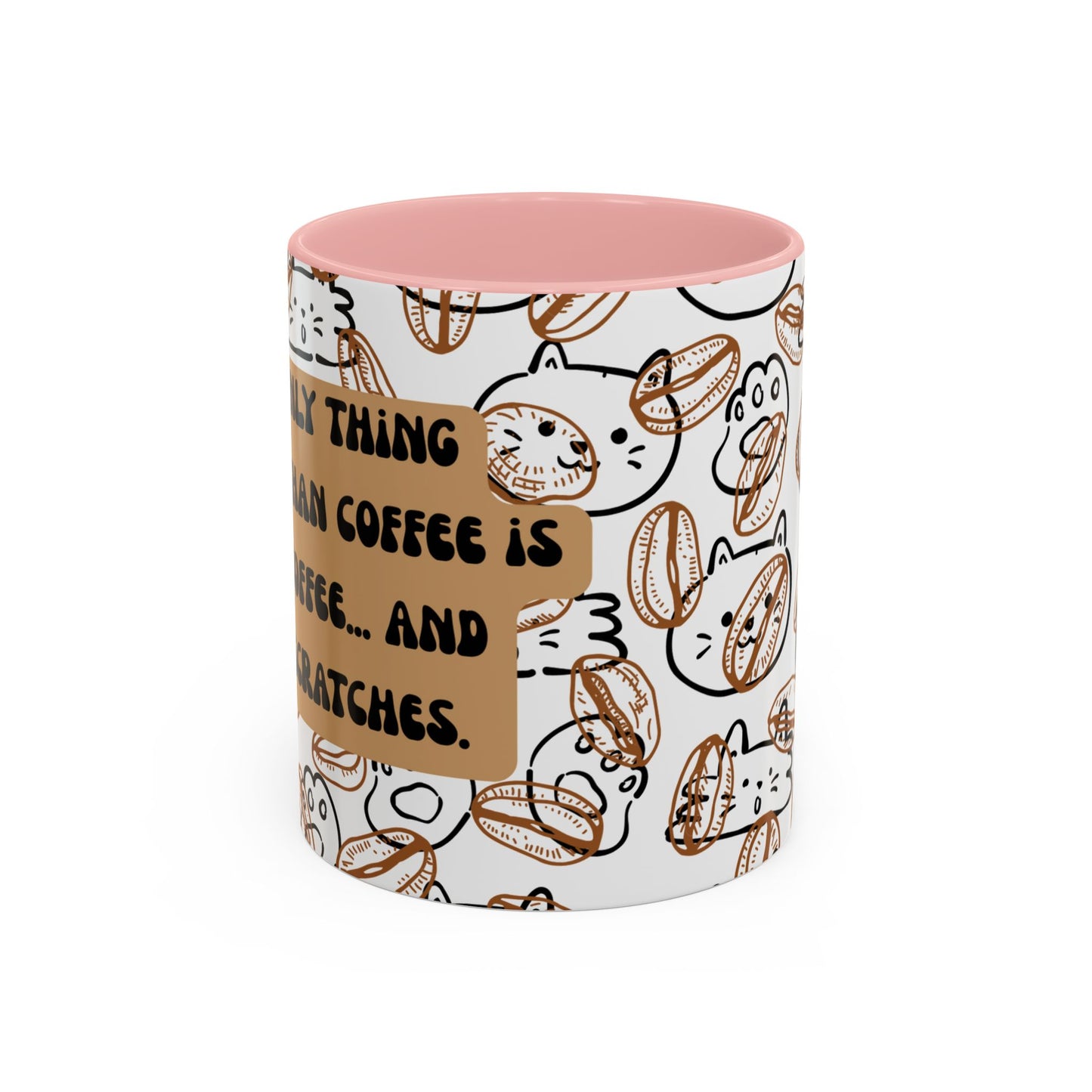 Funny Cat Accent Coffee Mug (11oz)
