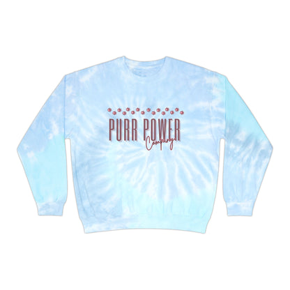 Purr Power Tie-Dye Sweatshirt