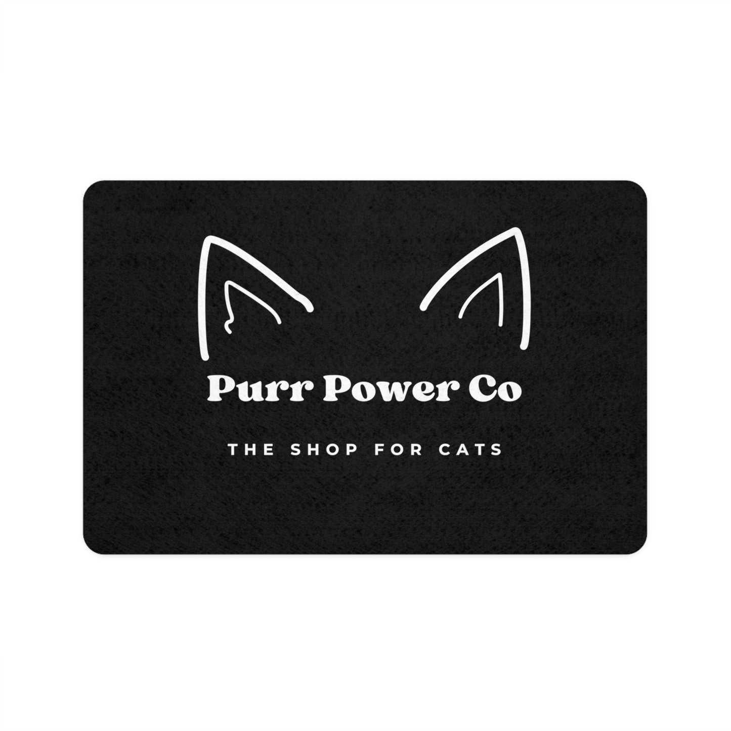 Cat Ears Logo Food Mat