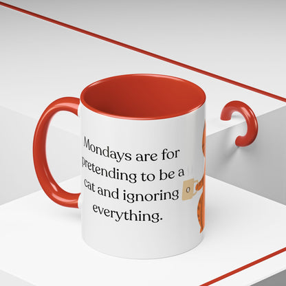 Funny Mondays Accent Coffee Mug