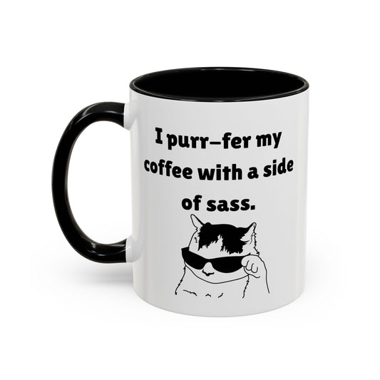 Funny Purr-ferr Accent Coffee Mug